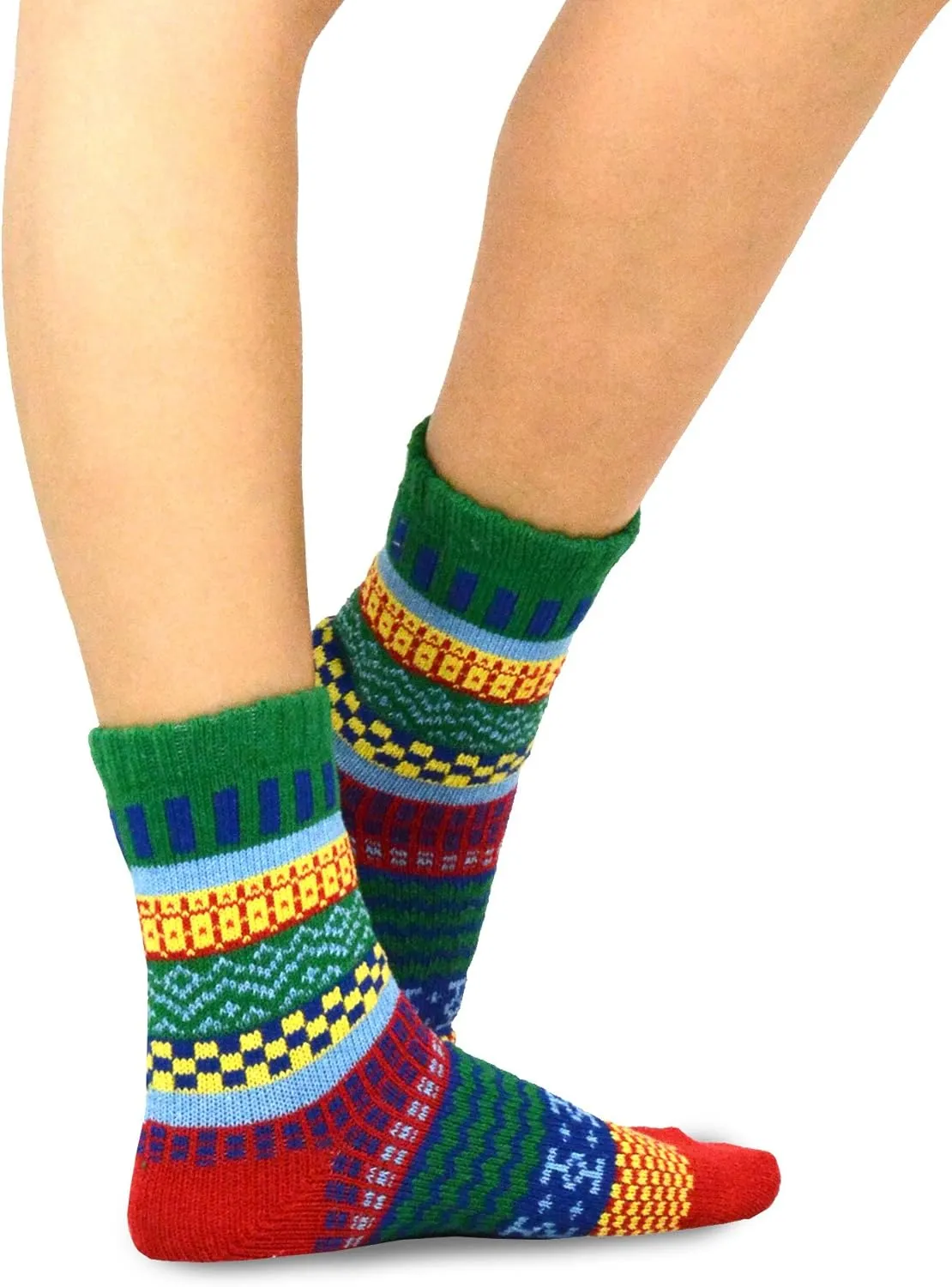 Winter Boot Socks for Women and Men Multipair Trouser Fashion Slouch Ankle Cotton Wool Cozy