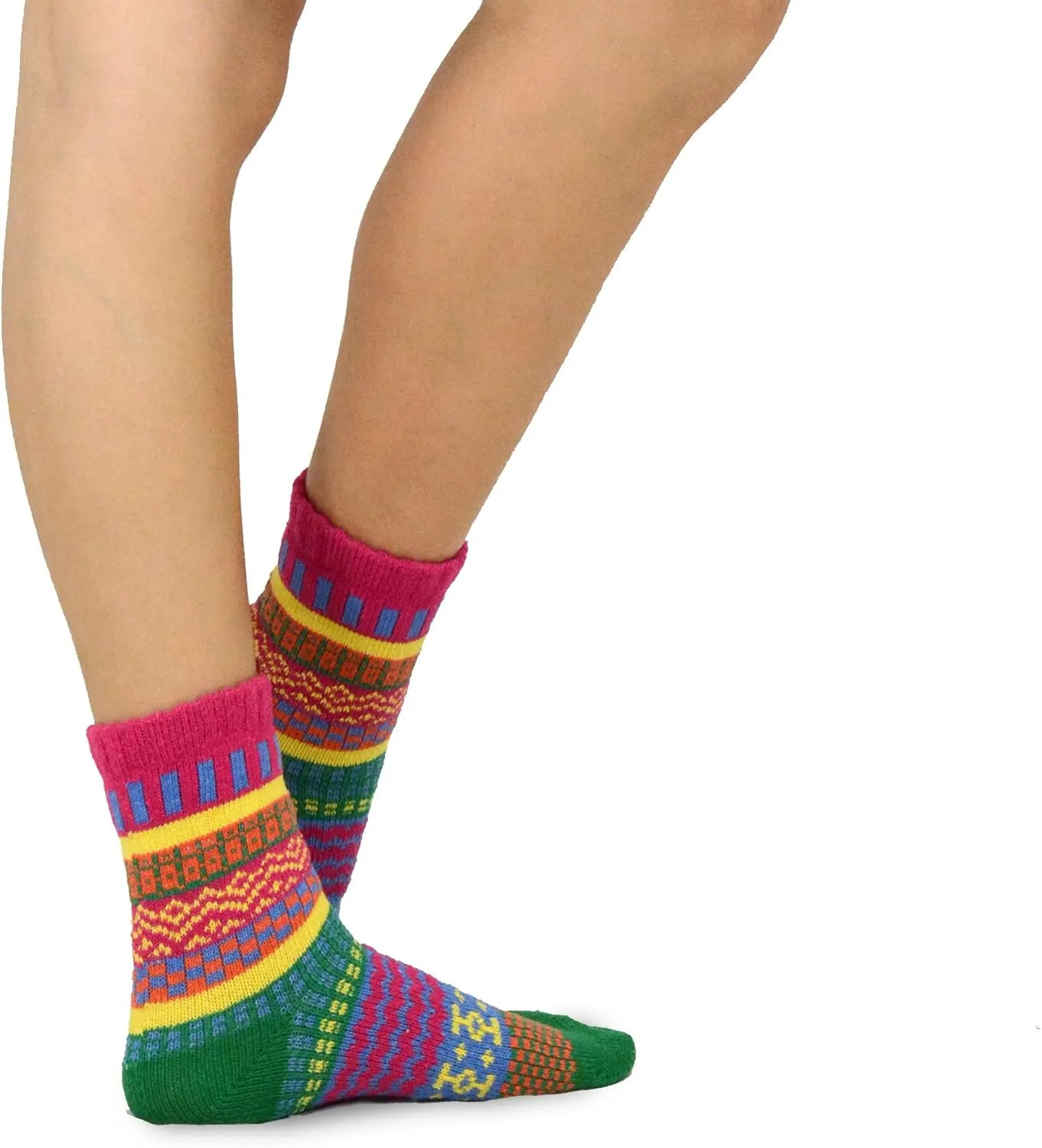 Winter Boot Socks for Women and Men Multipair Trouser Fashion Slouch Ankle Cotton Wool Cozy
