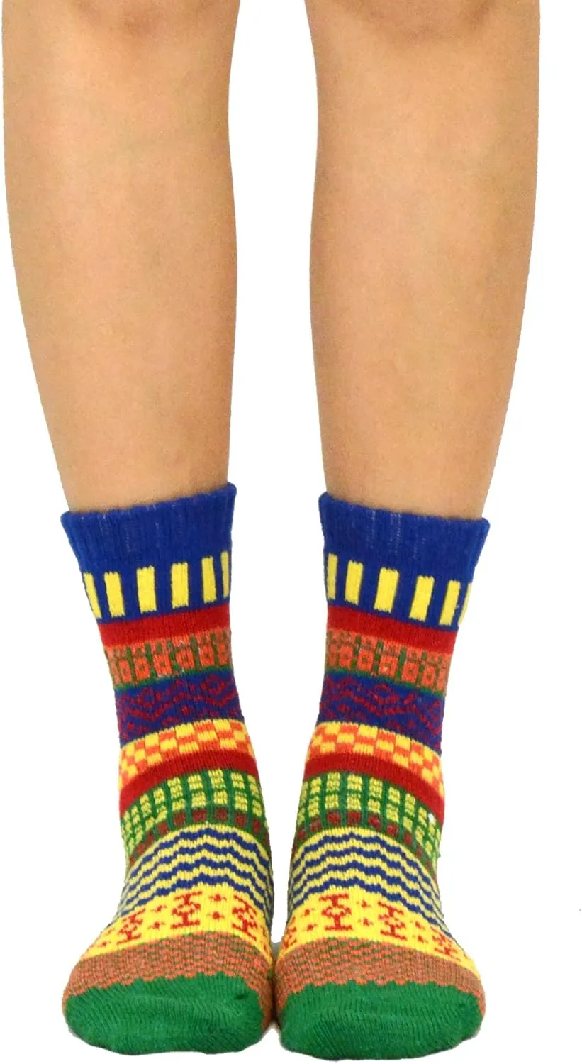 Winter Boot Socks for Women and Men Multipair Trouser Fashion Slouch Ankle Cotton Wool Cozy
