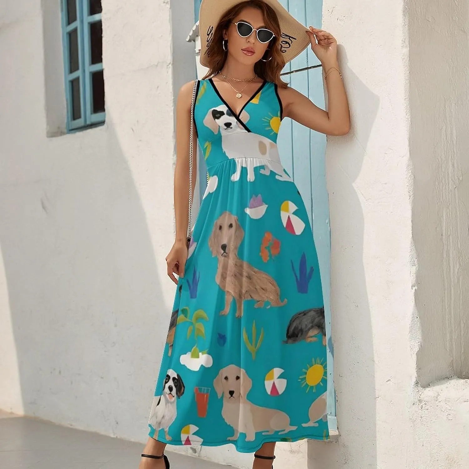 Women Girls 2025 Summer Swing Dress for Party Beach Date