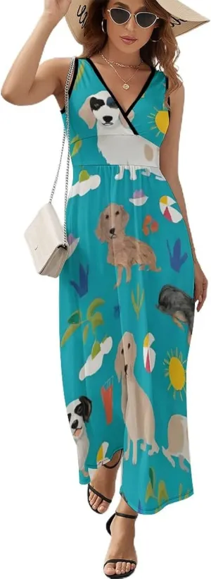 Women Girls 2025 Summer Swing Dress for Party Beach Date
