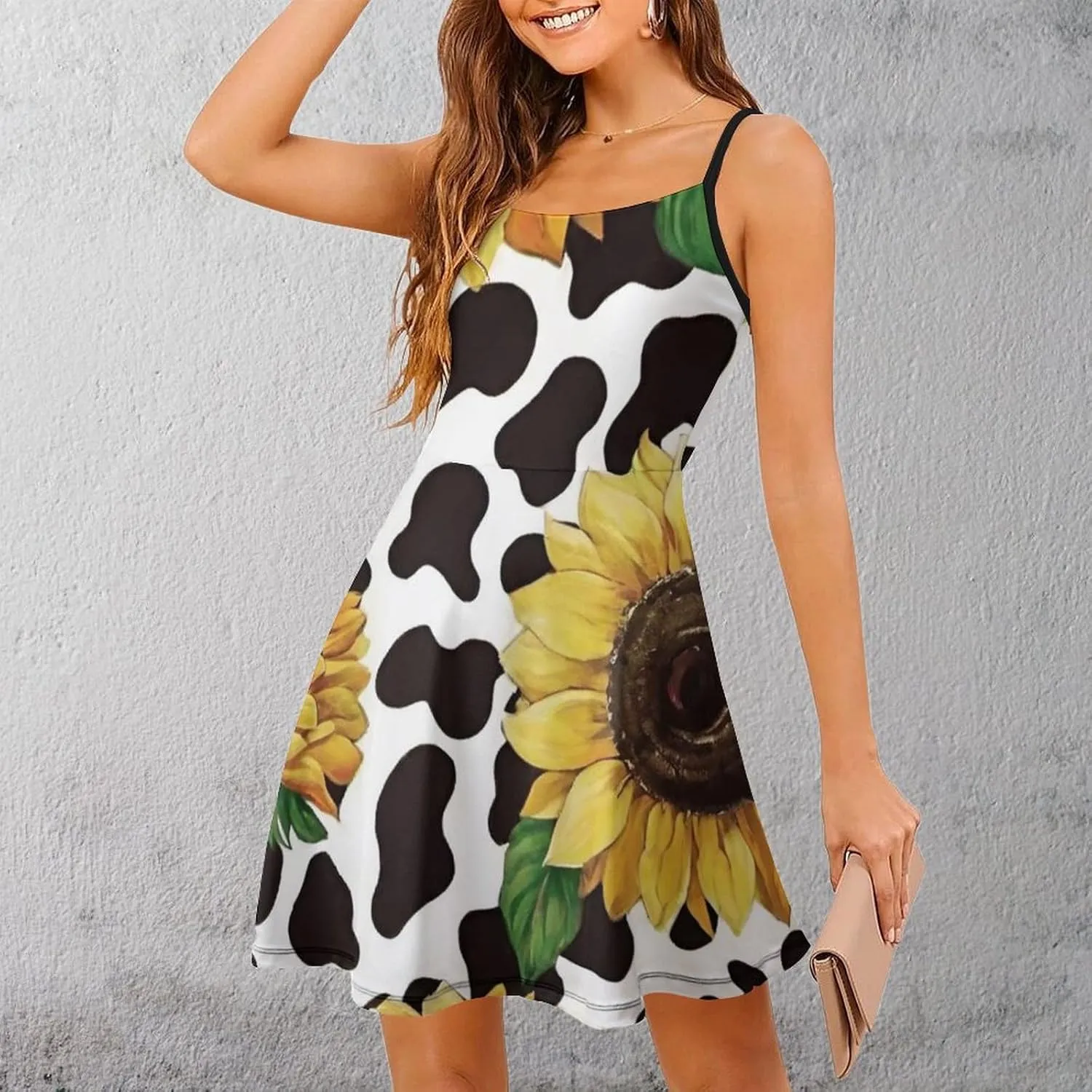 Women Girls Casual Flowy Long Dress for Party Holiday Beach