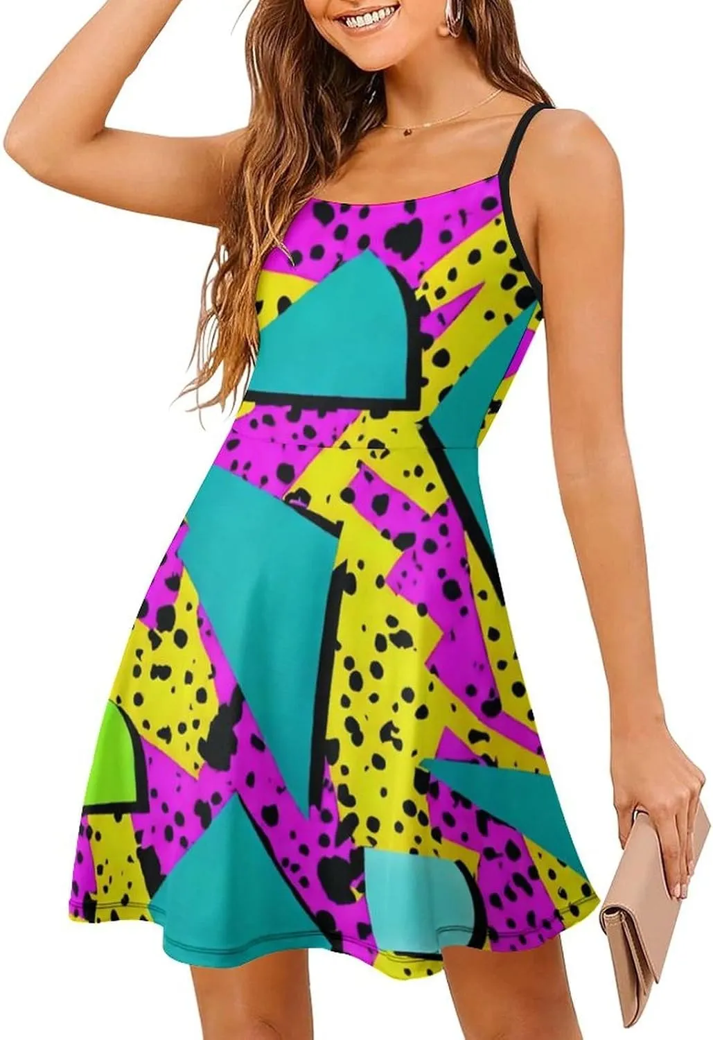Women Girls Wrap Sleeveless Bodycon Cami Dress for Party Holiday Beach