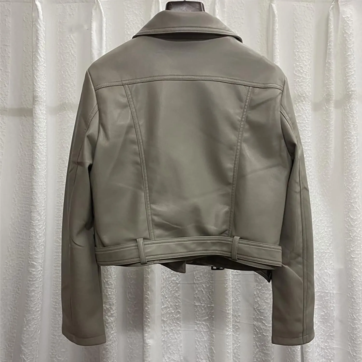Women jacket Spring Autumn Women Biker Faux Soft Leather Jacket Long Sleeve Zipper Coat Female Moto Outwear