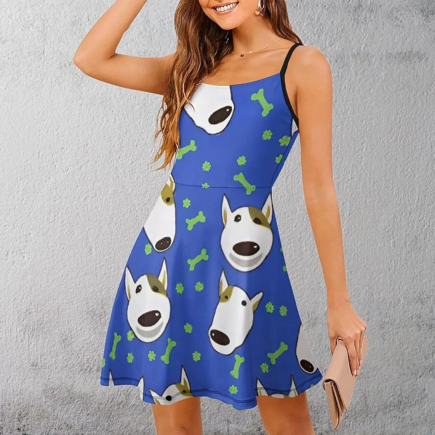 Women Ladies Sleeveless Midi Tank Dress for Party Holiday Beach