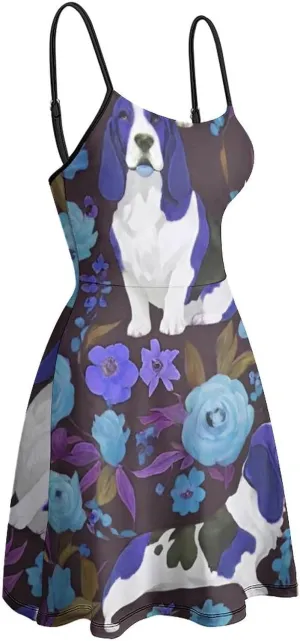 Women Ladies Sleeveless Midi Tank Dress for Party Holiday Beach