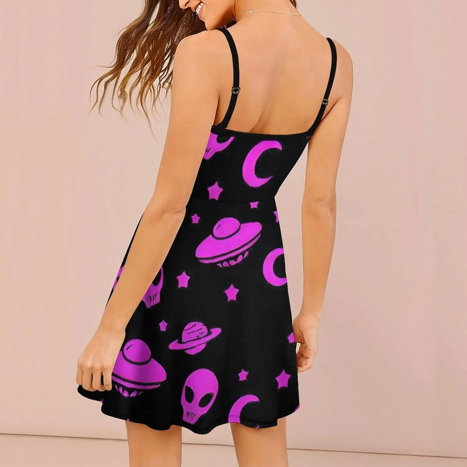 Women Ladies Sleeveless Midi Tank Dress for Party Holiday Beach
