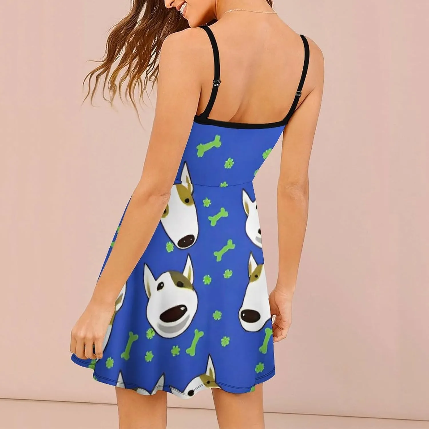 Women Ladies Sleeveless Midi Tank Dress for Party Holiday Beach