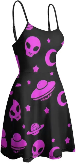 Women Ladies Sleeveless Midi Tank Dress for Party Holiday Beach