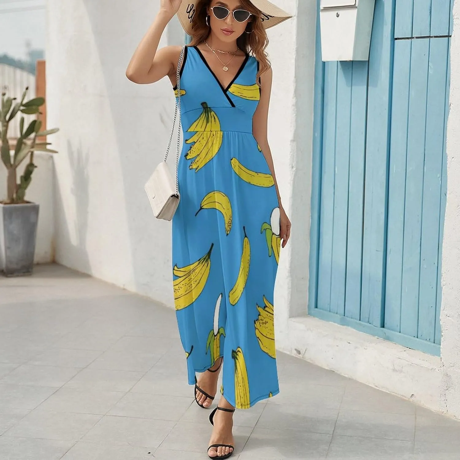 Women Ladies Summer 2025 Flowy Long Dress for Party Beach Date
