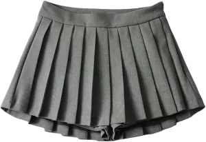 Women Summer Sexy High Waist Vintage Pleated Mini Skirts Tennis Student Dance Skirt