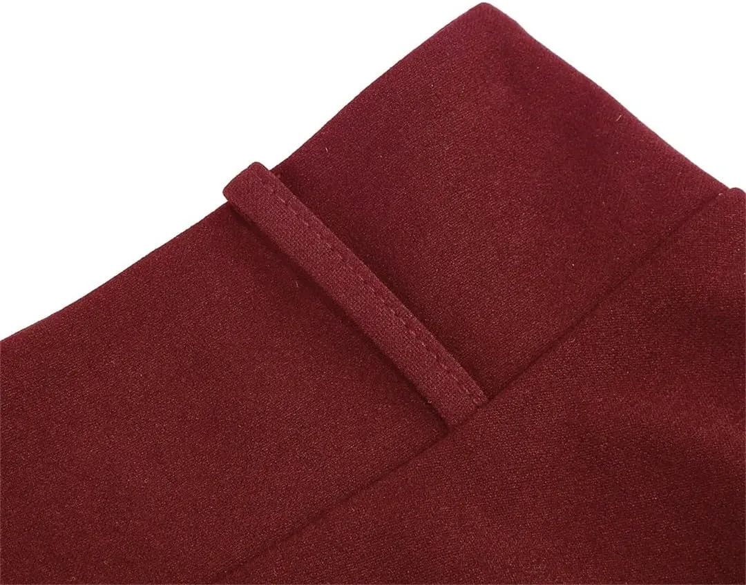 Women Summer Single Breasted Button Solid Vintage Skirt with Belt A Line Swing Flare Tea Skirts