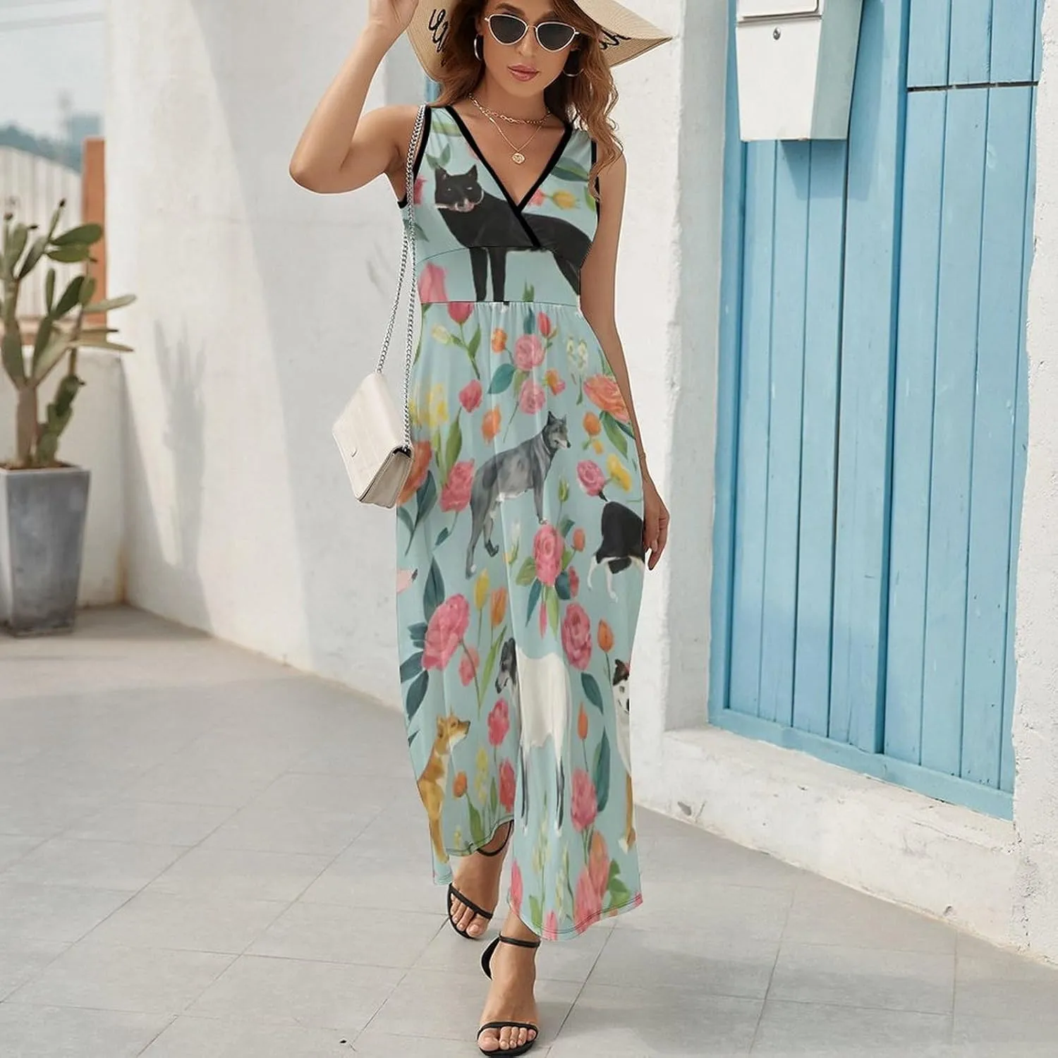 Women's 2025 Summer Loose Flowy Swing Shift Dresses for Vacation Party
