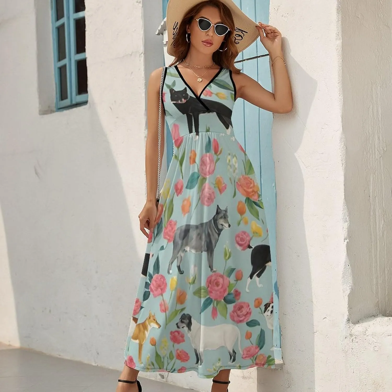 Women's 2025 Summer Loose Flowy Swing Shift Dresses for Vacation Party