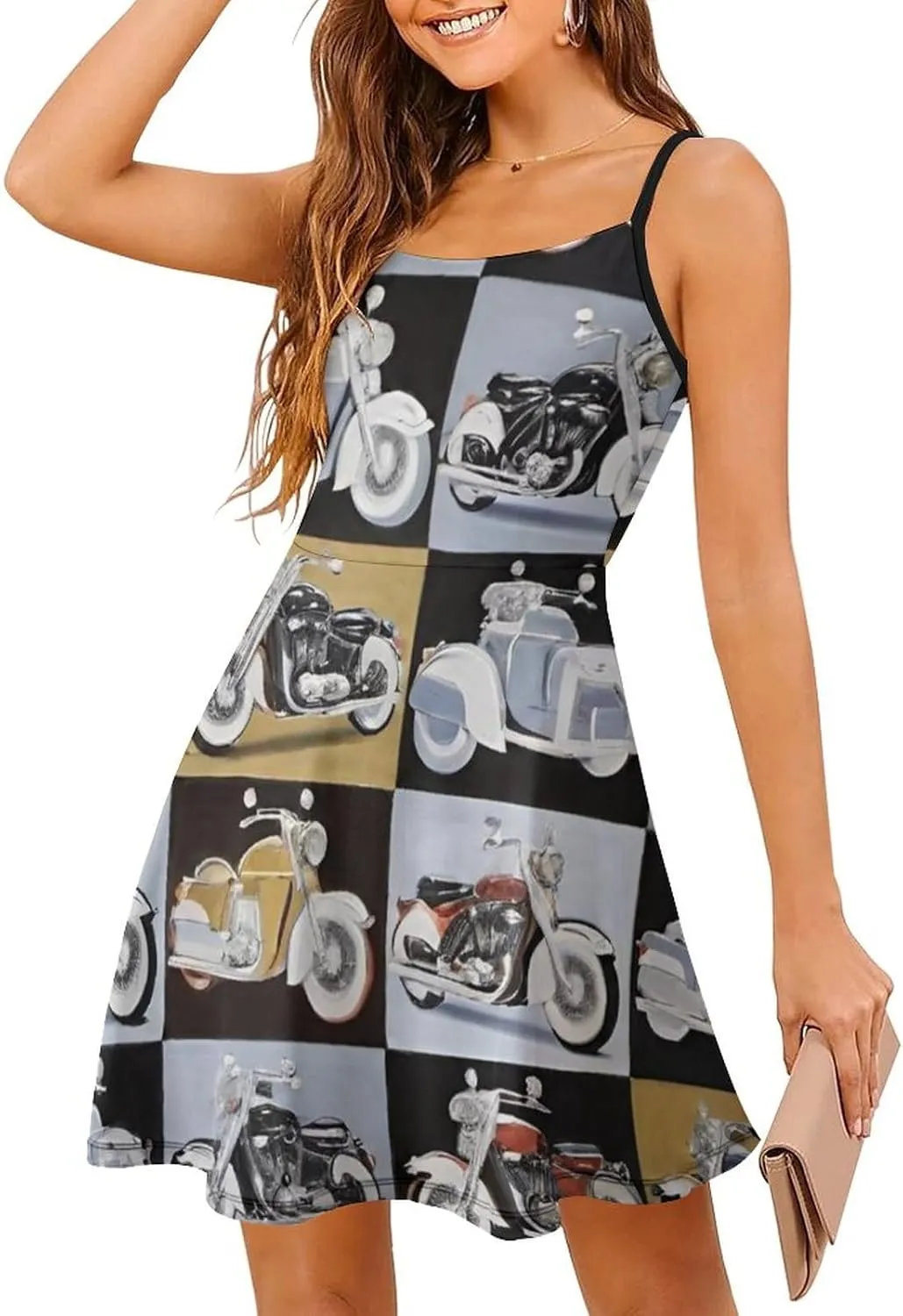 Women's 2025 Summer Loose Flowy Swing Shift Dresses for Vacation Party