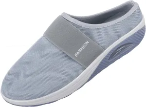 Women's Backless Slip on Mesh Sneakers Shoes Mens Running Shoes Walking Women's Casual Shoes Black Platform Sneaker Tennis Shoe Loafers Casual Slip On