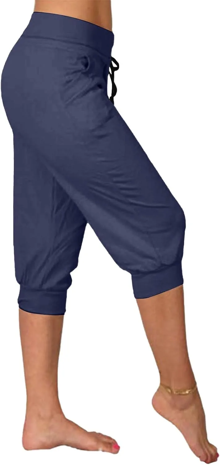 Women's Casual Comfortable Stretch Drawstring Pants Slim Active Yoga Lounge Outfits Stylish Sport Fitness Casual Pant