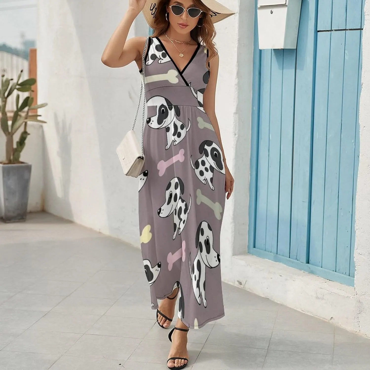 Women's Casual Flowy Long Dress for Vacation Party Wedding