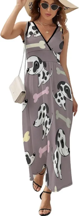 Women's Casual Flowy Long Dress for Vacation Party Wedding