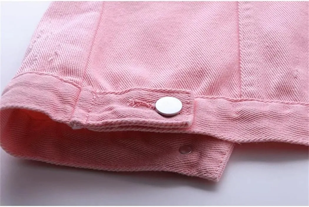 Womens Casual Jean Vest Open Front Button Down Sleeveless Denim Jacket With Pockets