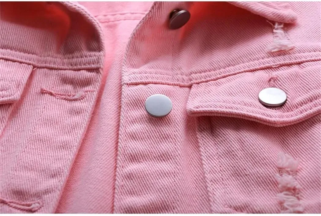 Womens Casual Jean Vest Open Front Button Down Sleeveless Denim Jacket With Pockets