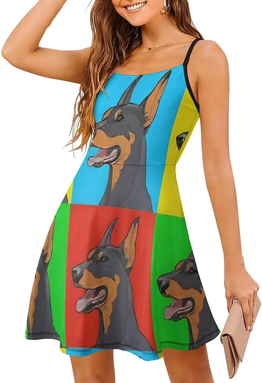 Women's Casual Loose Flowy Swing Shift Dresses for Vacation Party Wedding
