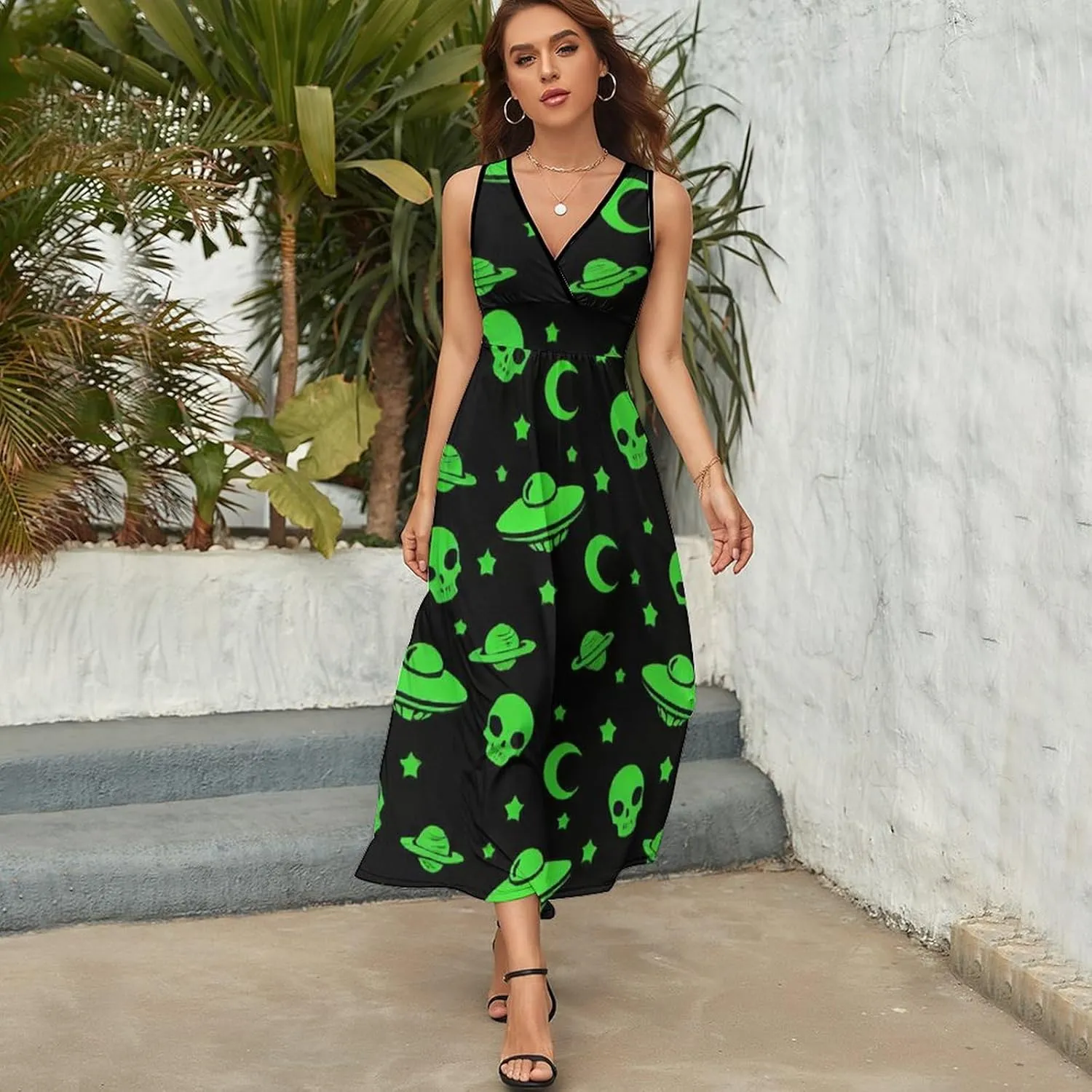Women's Casual Loose Flowy Swing Shift Dresses for Vacation Party Wedding