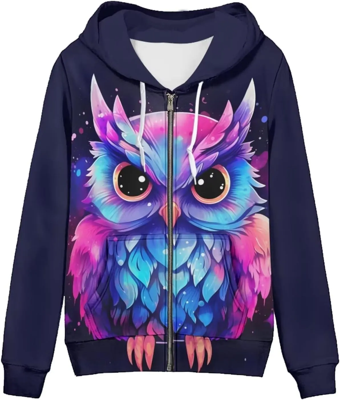 Women's Casual Pullover Long Sleeve Drawstring Hoodie Sweatshirt with Pockets XS-5XL