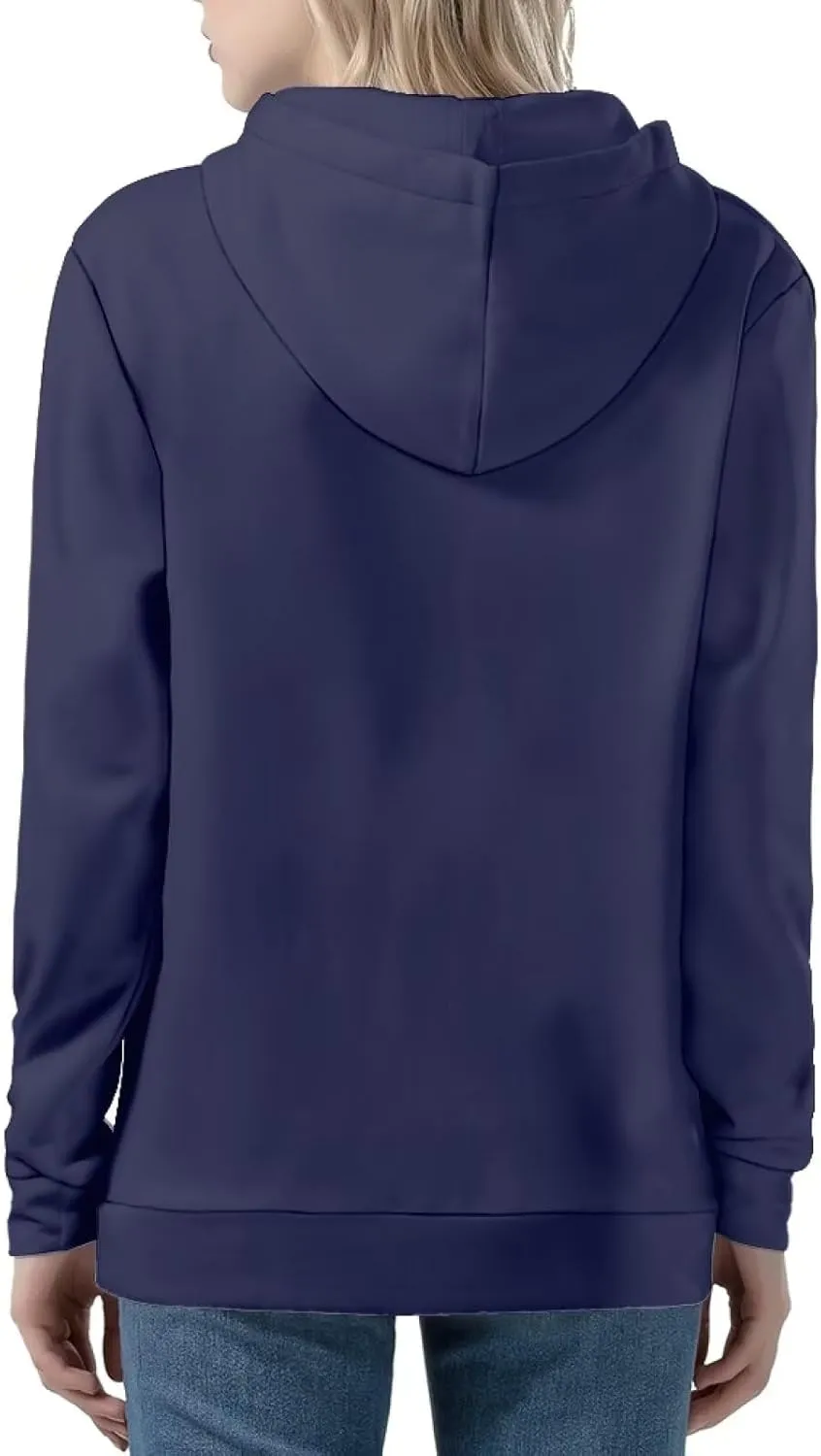 Women's Casual Pullover Long Sleeve Drawstring Hoodie Sweatshirt with Pockets XS-5XL