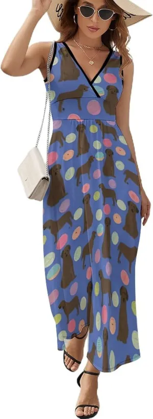 Women's Casual Swing Midi Sun Dress for Party Beach Date