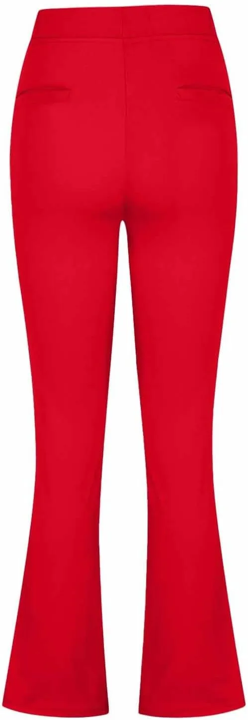 Women's Comfortable Stretch Pants High-Waisted Tummy Control Slim-Fit Trousers Gym Fitness Park Workouts Casual Pants