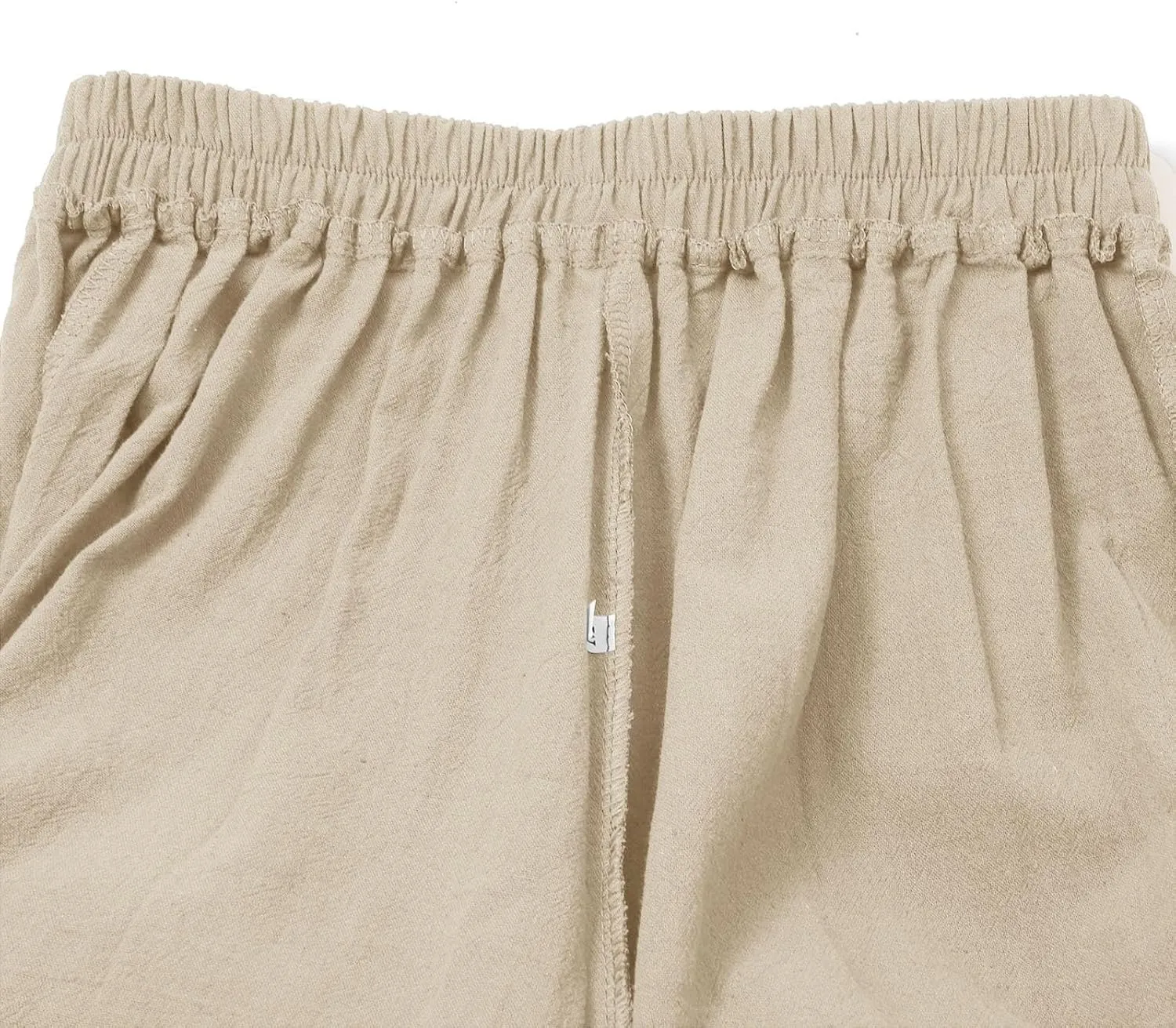 Women's Fashionable Ankle Pants Trendy Cotton Linen Lounge Trouser Versatile Work Home Office Yoga Hiking Casual Pant