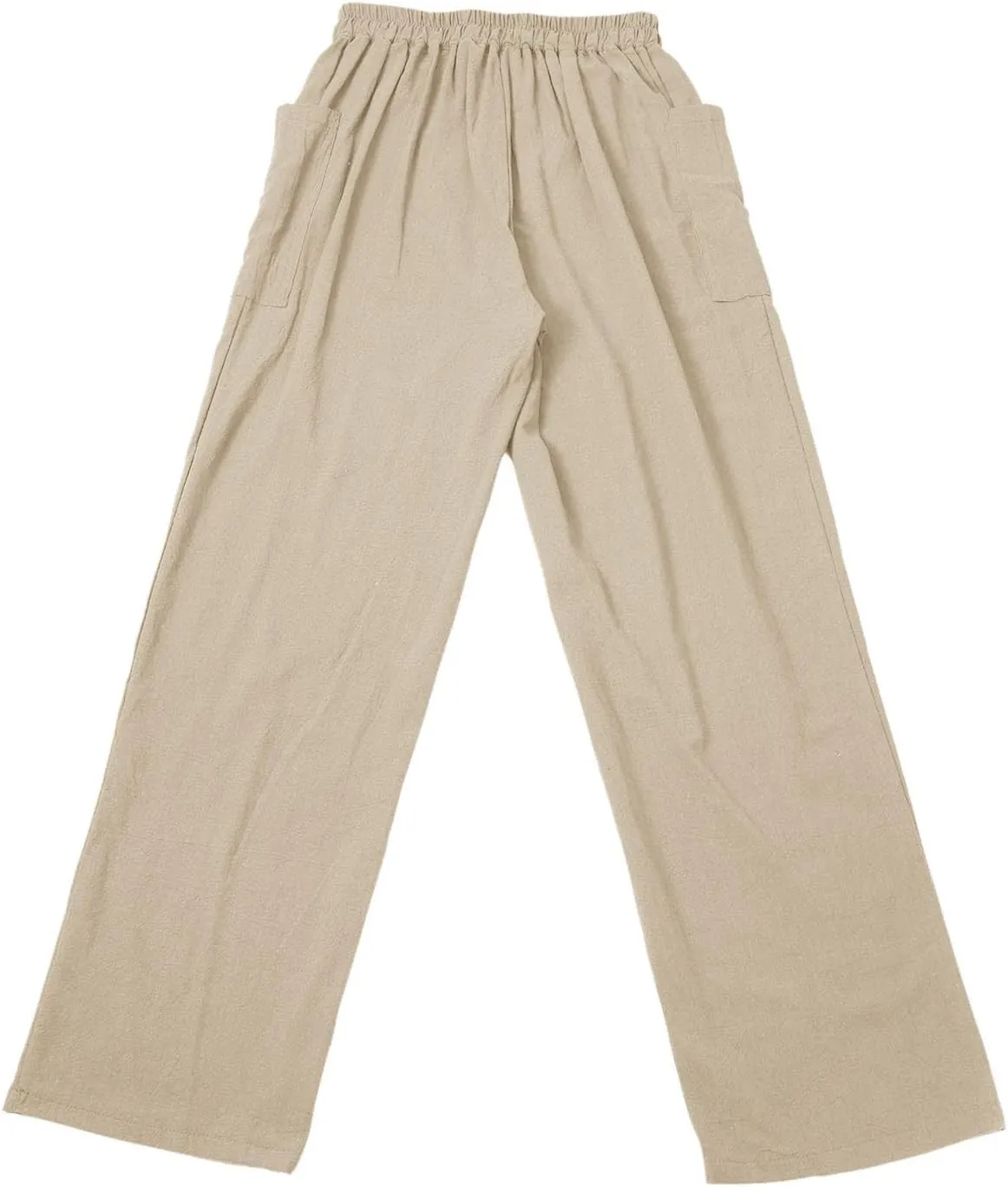 Women's Fashionable Ankle Pants Trendy Cotton Linen Lounge Trouser Versatile Work Home Office Yoga Hiking Casual Pant