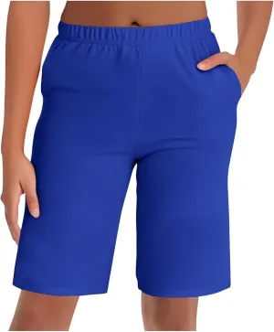Women's High-Waisted Elastic Waist Shorts Slimming Yoga Fashion Shorts Moisture-Wicking Vacations Travel Lounge Pants