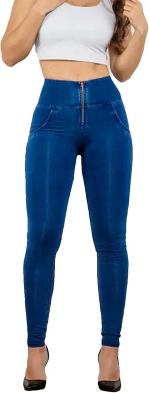 Women's High Waisted Stretchy Butt Lifting Skinny Jeans Comfort Yoga Pencil Denim Pants Streetwear