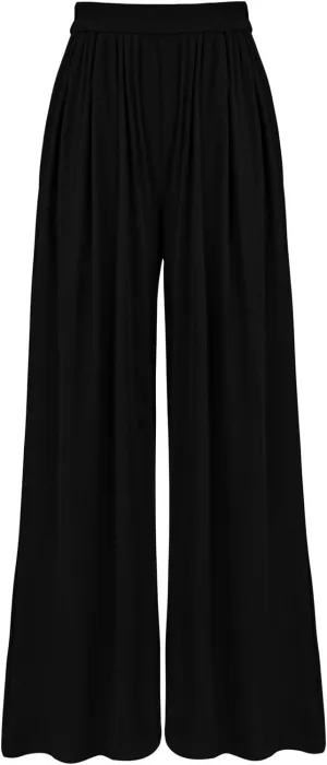Womens High Waisted Wide Leg Linen Pants Plus Size Stylish Casual Loose Trouser Beach Vacation Boho Flowy Lounge Pant