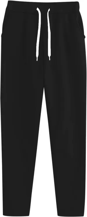 Womens Jogger Casual Sweatpants Trendy High Waisted Active Sport Workout Drawstring Pants Solid Color Lounge Trousers