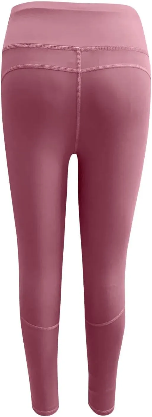 Women's Knit Breathable Yoga Pants Trendy Slim Tight Height Waist Gym Fitness Leggings Park Jogging Casual Sweatpants