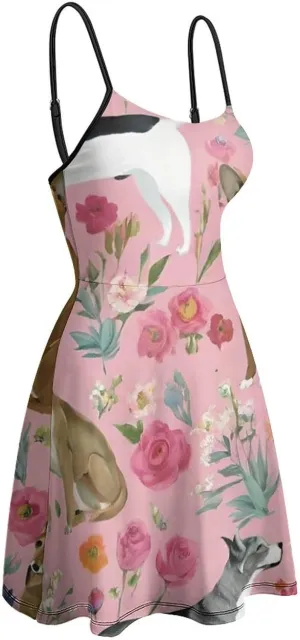 Women's Summer Casual Bodycon Cami Dress for Party Beach Date