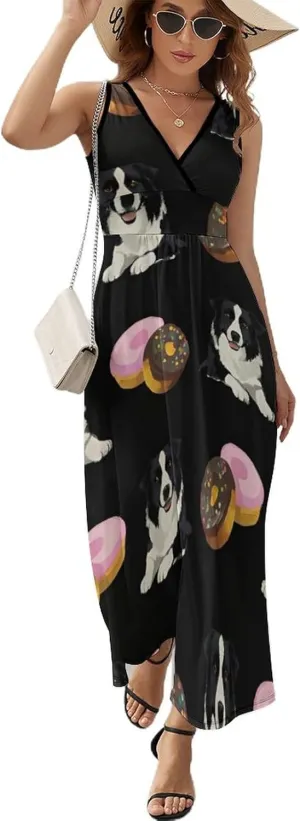Women's Summer Casual Flowy Long Dress for Vacation Party Wedding