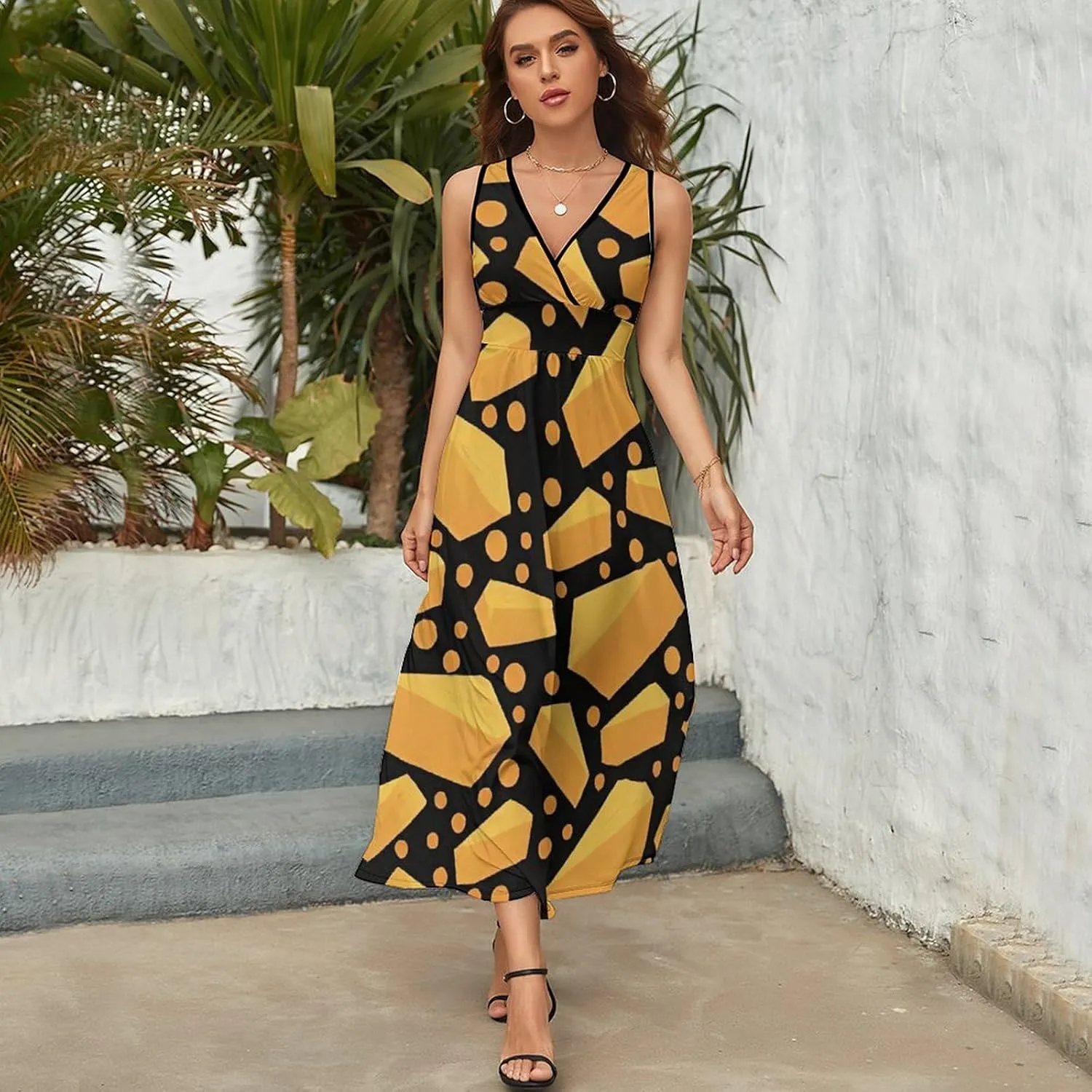 Women's Summer Flowy Long Dress for Vacation Party Wedding