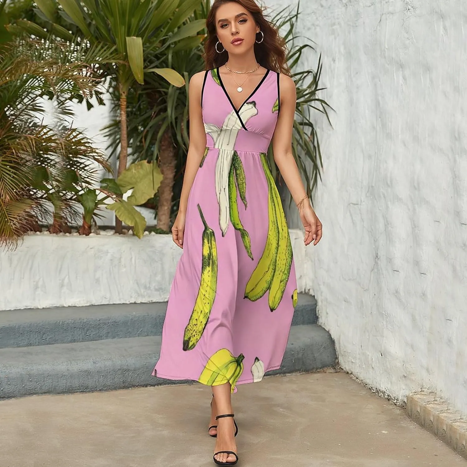 Women's Summer Flowy Long Dress for Vacation Party Wedding