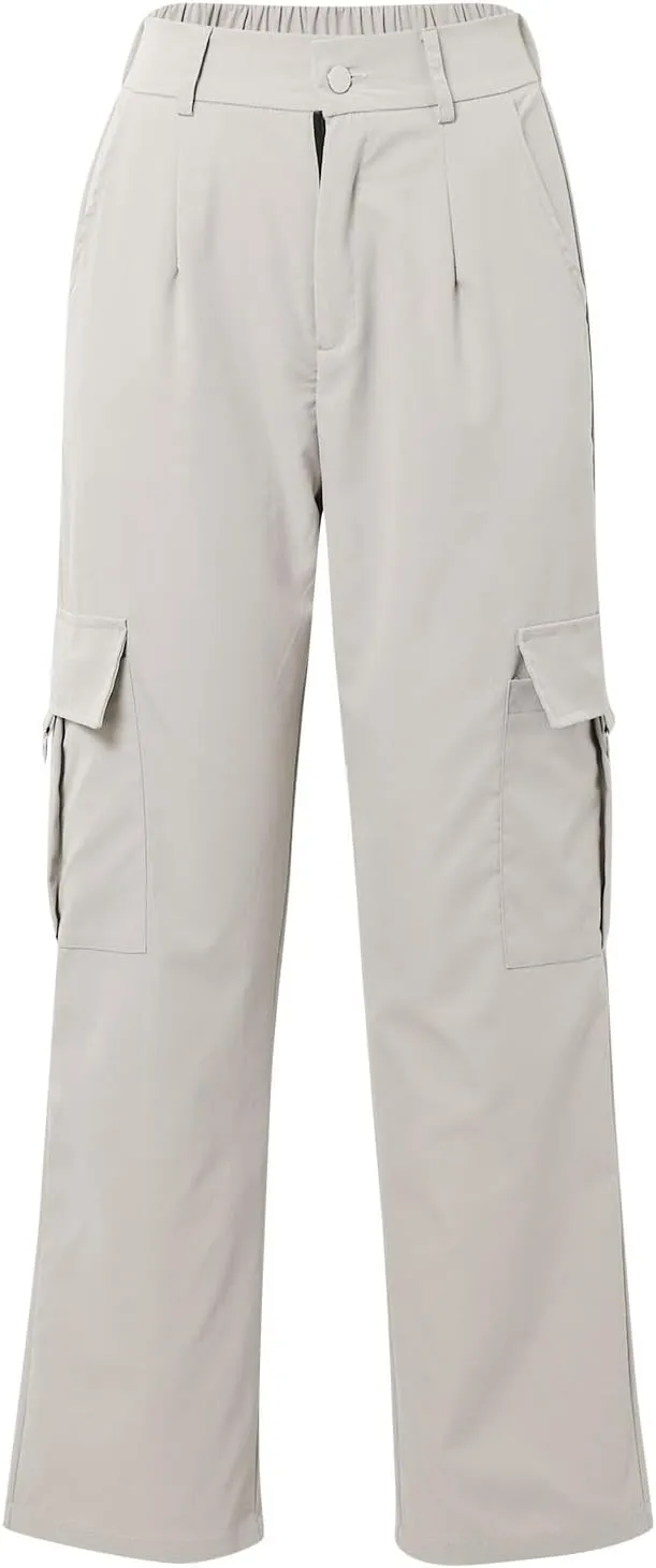 Women's Tummy Control Cargo Pants Trendy Going Out Hiking Joggers Sports Y2k Sweatpants Oversized Drawstring Trousers