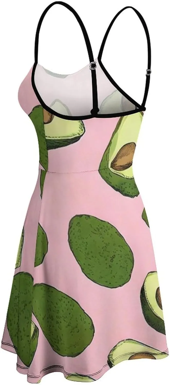 Women's U-Neck Sleeveless Midi Tank Dress for Party Holiday Beach
