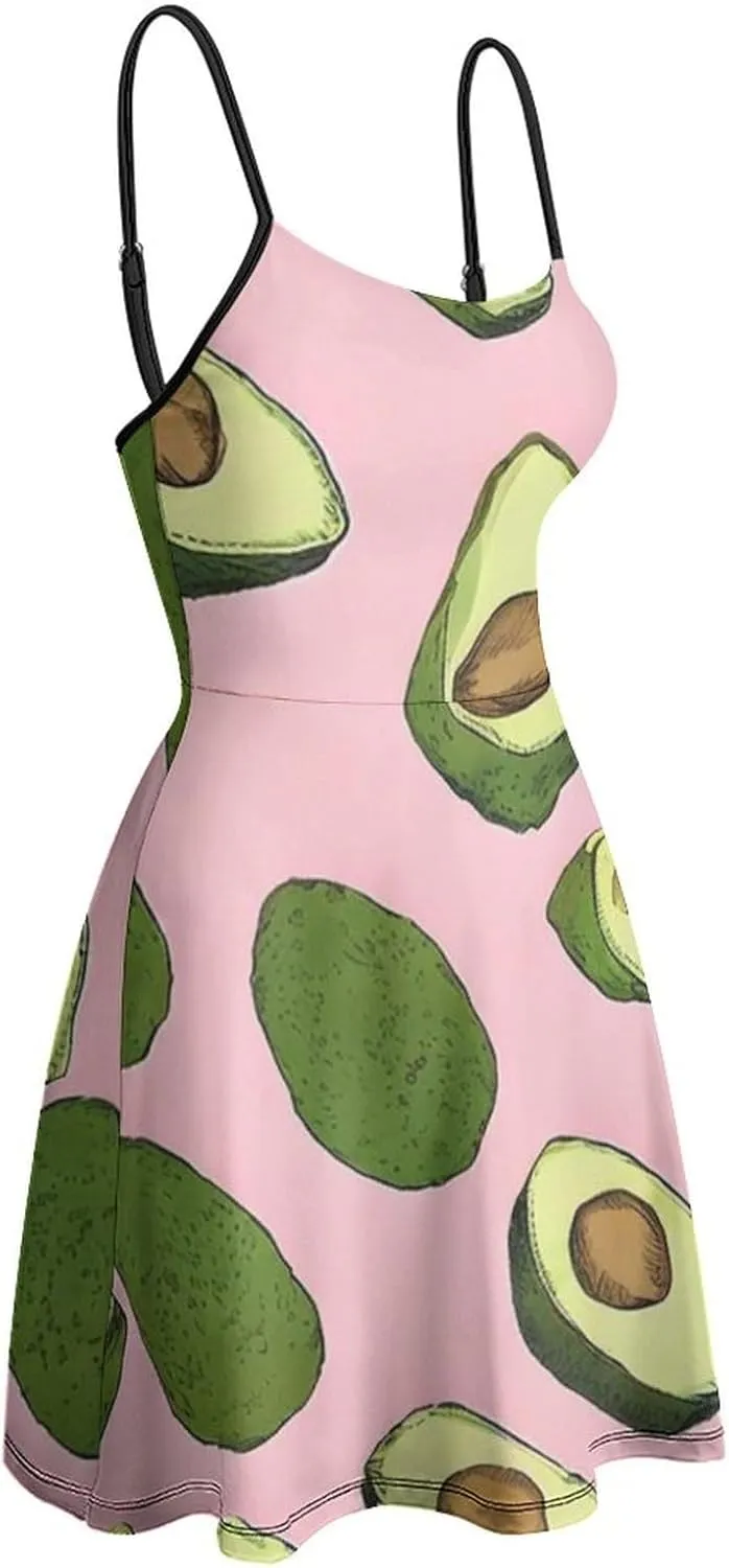Women's U-Neck Sleeveless Midi Tank Dress for Party Holiday Beach