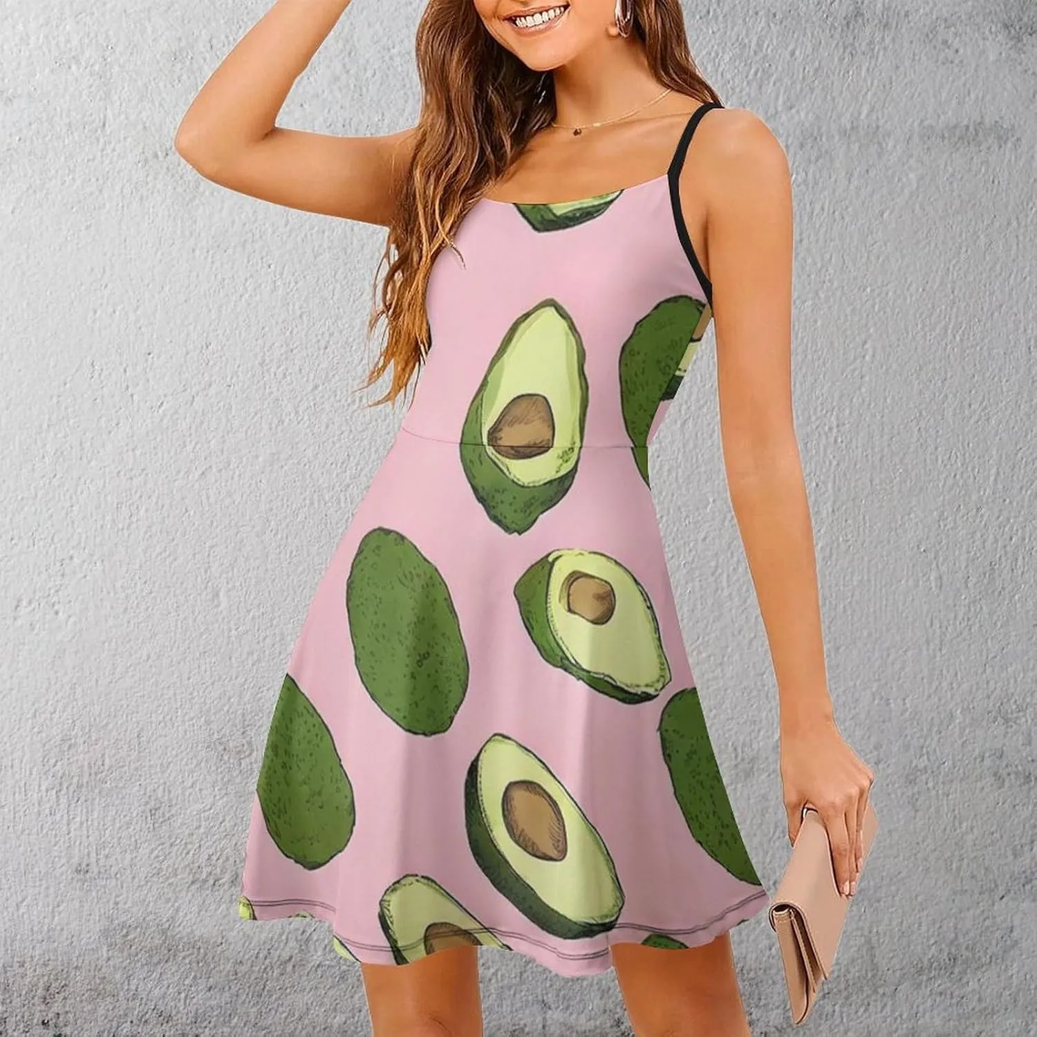 Women's U-Neck Sleeveless Midi Tank Dress for Party Holiday Beach