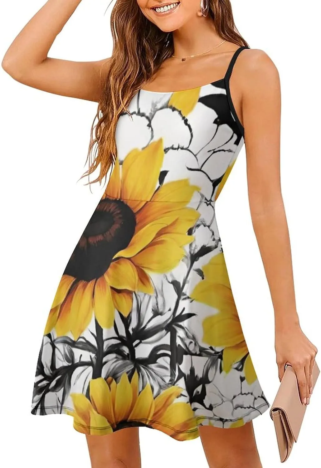 Women's Wrap Sleeveless Bodycon Cami Dress for Party Beach Date