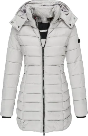 YMING Women's Winter Hooded Coat Warm Solid Color Jacket Long Puffer Parka with Pockets