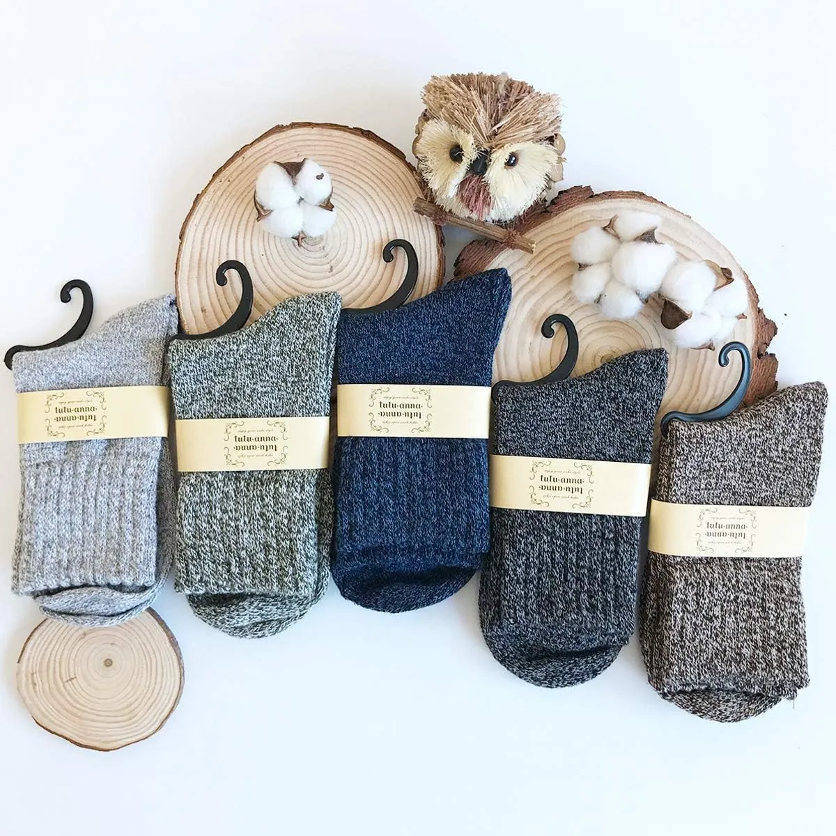 Zando Womens Wool Socks Winter Athletic Socks Crew Sock Warm Hiking Merino Wool Socks Soft Thick Mid Calf